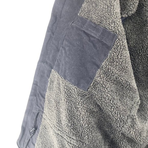 Carhartt Men's Black Sherpa Lined Zip-Up Jacket C61-BLK Size XL Tall NWT - Picture 5 of 10